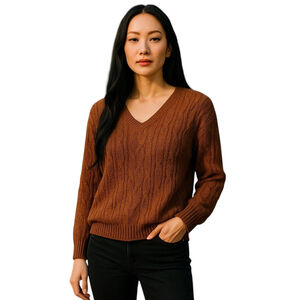 Madewell Sweater Womens XXS Orange Alpaca Blend Preppy Academia Preppy Pullover
